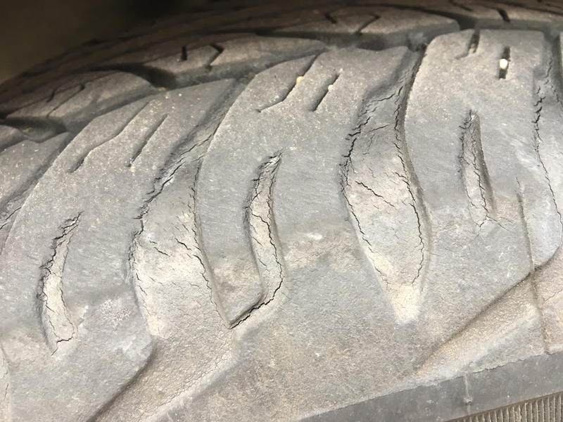 Illustration for article titled Tires weather cracking?